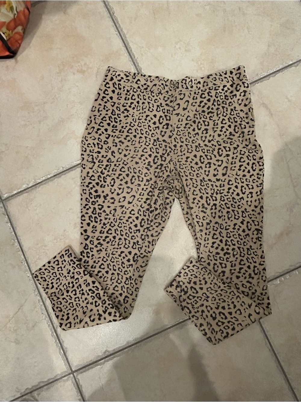 Chico's Beige Leopard Print Leggings